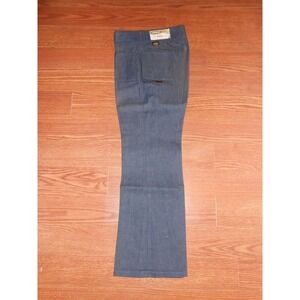 Kids 70's Vintage MANN Pants Boy/Girl 11 Regular Unisex Flare Hippie Blue Jeans!